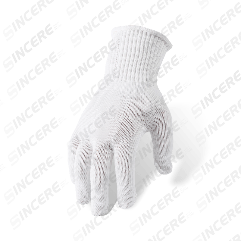 Gants en tricot polyester calibre 13 avec paume à pois en PVC — gants de travail à usage général à prise améliorée