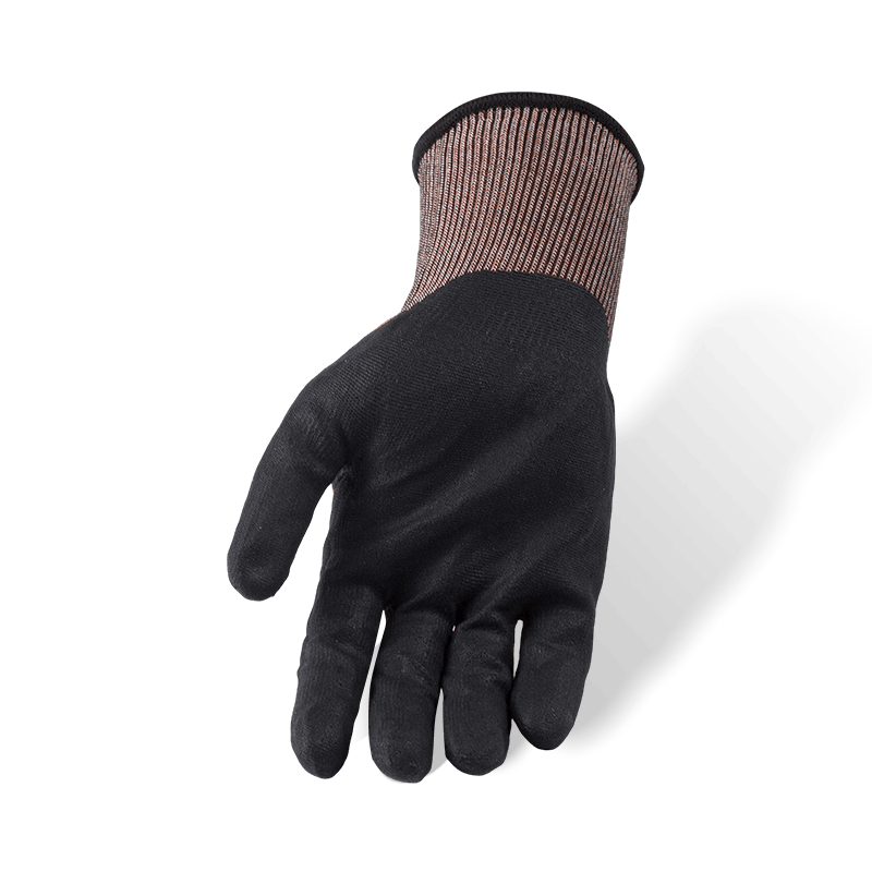 Gants ANSI A4 résistants aux coupures, calibre 21, avec revêtement en nitrile noir Sandy Palm — calibre ultra-extériore fin Gants ANSI A4 résistants aux coupures, calibre 21, avec revêtement en nitrile noir Sandy Palm — calibre ultra-extériore fin