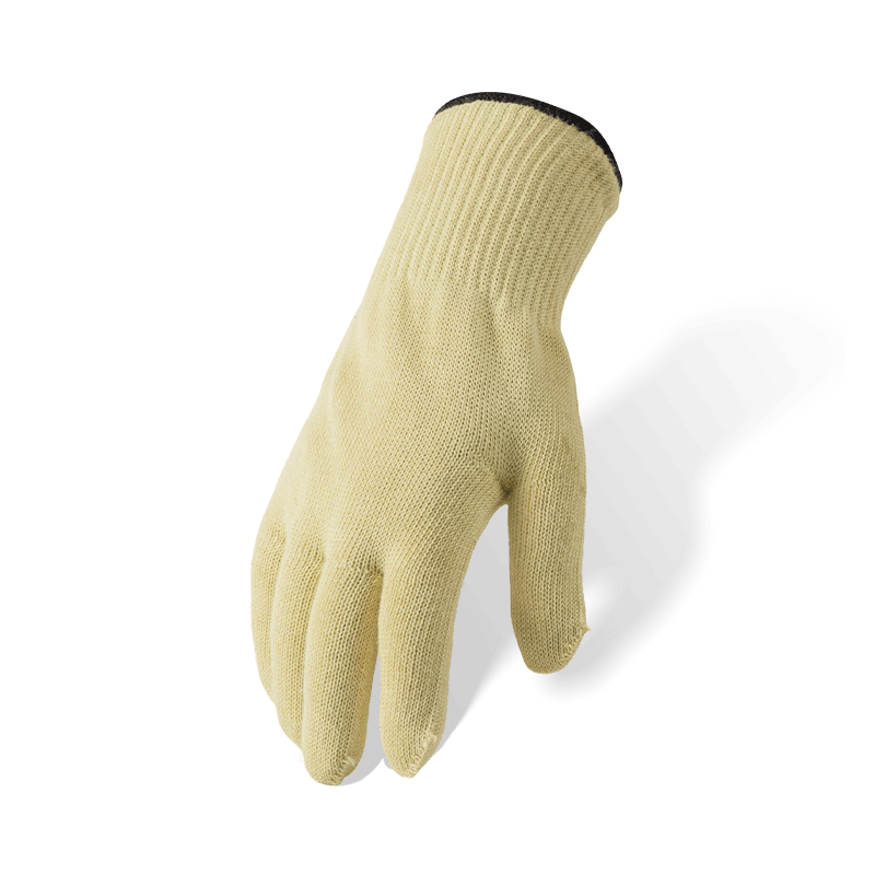 Gants isolants de calibre 7 en aramide avec doublure intérieure en coton de calibre 10 — résistants à la chaleur de niveau 2