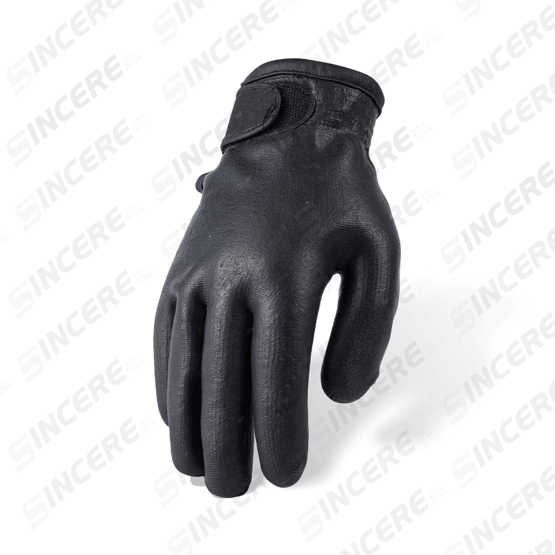 Gants en micro-mousse nitrile de calibre 15, entièrement enduits, avec doublure en polaire acrylique de calibre 10 et poignets reliés — imperméables thermiques d'hiver