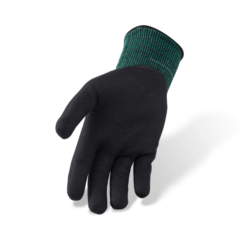 Gants ANSI A3 de calibre 18 résistants aux coupures avec paume en micro-mousse de nitrile noir — Protection contre les coupures moyennes de calibre fin Gants ANSI A3 de calibre 18 résistants aux coupures avec paume en micro-mousse de nitrile noir — Protection contre les coupures moyennes de calibre fin