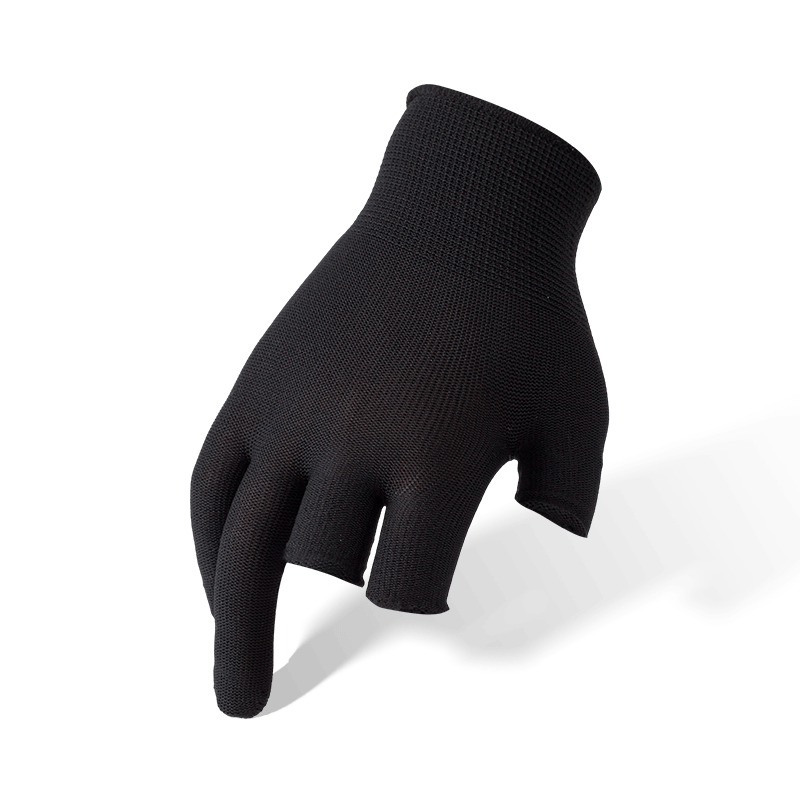 Gants en polyester de calibre 13, 3 doigts, avec paume en PVC à pois — Gants de travail Dexterity Grip